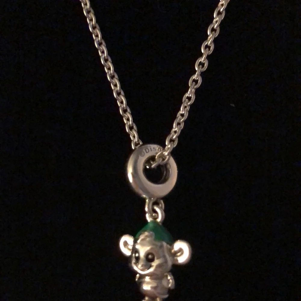 🐭 PANDORA DISNEY CINDERELLA GUS MOUSE  CHARM NECKLACE🐭 - Picture 15 of 15